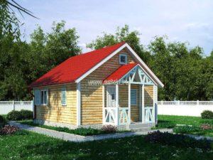 Фото каркасно-щитового дома ОД 6х6 К