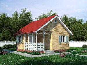 Фото каркасно-щитового дома ОД 6х6 Т