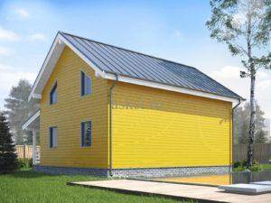 Фото каркасного дома ДДК 7х9,5 т