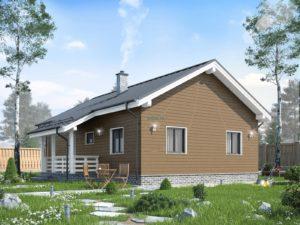 Фото каркасного дома ОДК 8,0х11,5 ТК