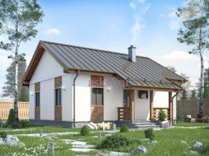 Фото каркасного дома ОДК 8,0х9,5