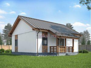 Фото каркасного дома ОДК 8,0х9,5