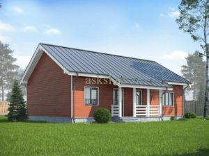 Фото каркасного дома ОДК 8,5х12,5 т