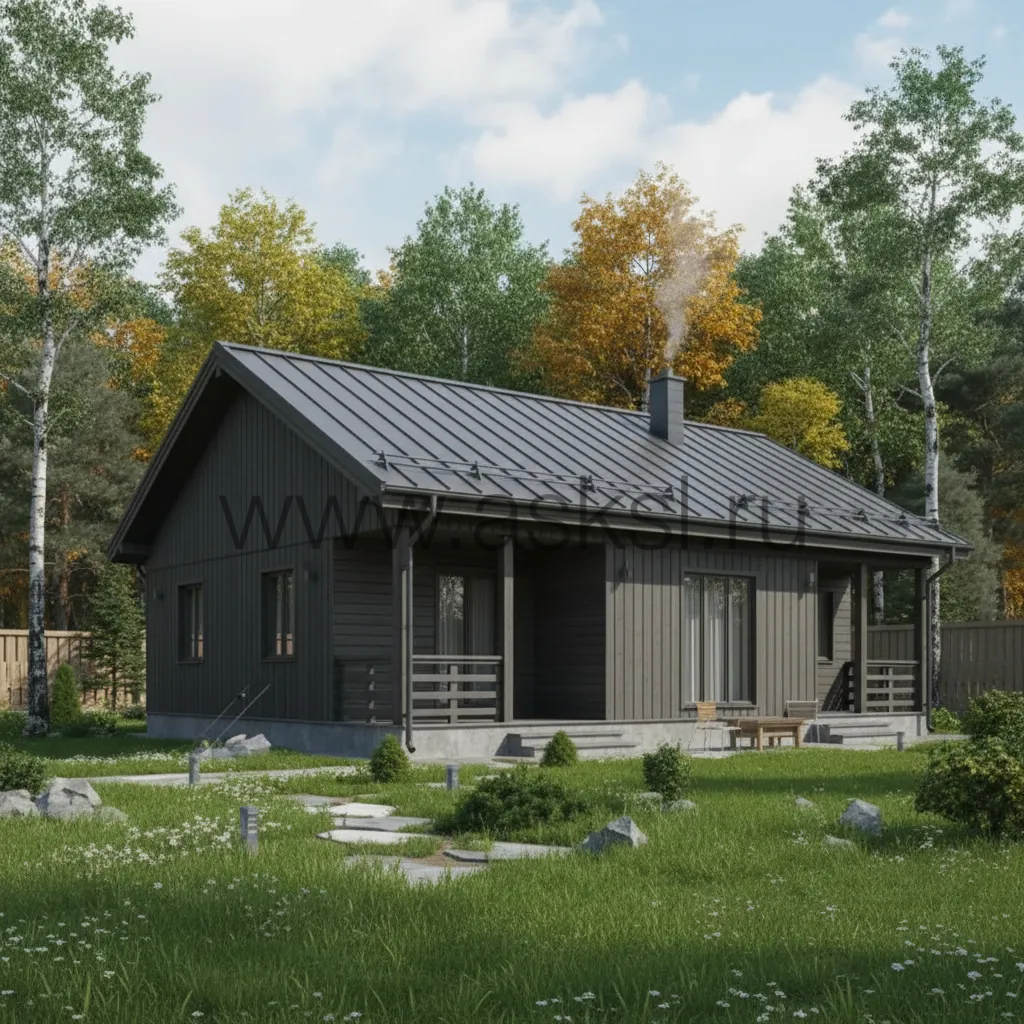 karkasnyy dom 9x11 proekt foto fassada