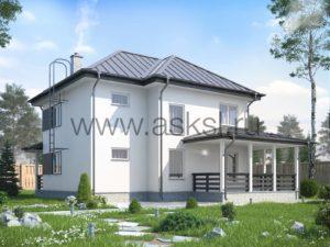Каркасный дом 9,0х9,5-2