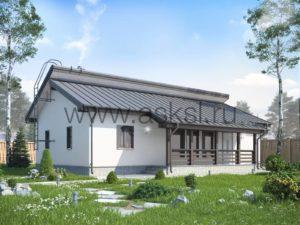Фото каркасного дома финского проекта 8х14