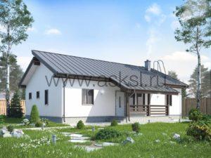 Фото каркасного дома финского проекта 8х14