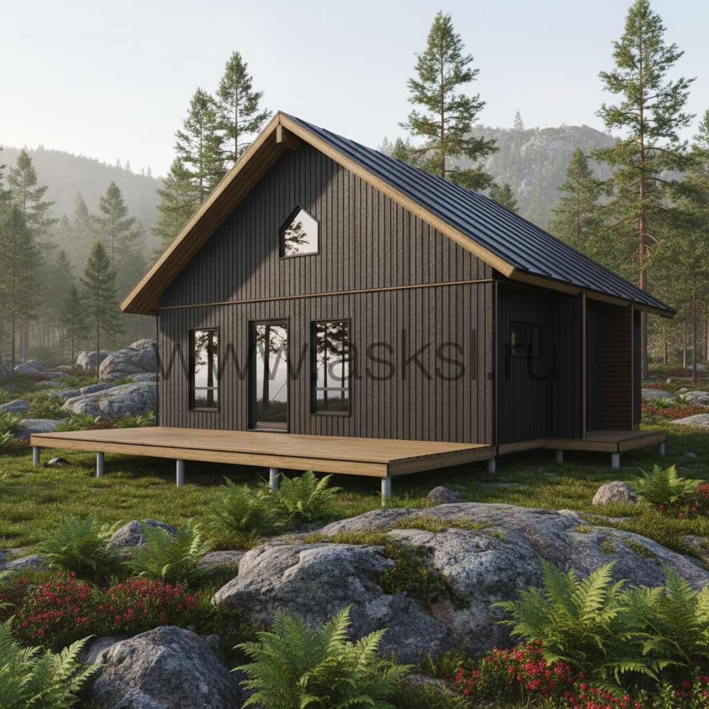 Проект каркасного дома 7х8 (или 7х9) для покупки в ипотеку