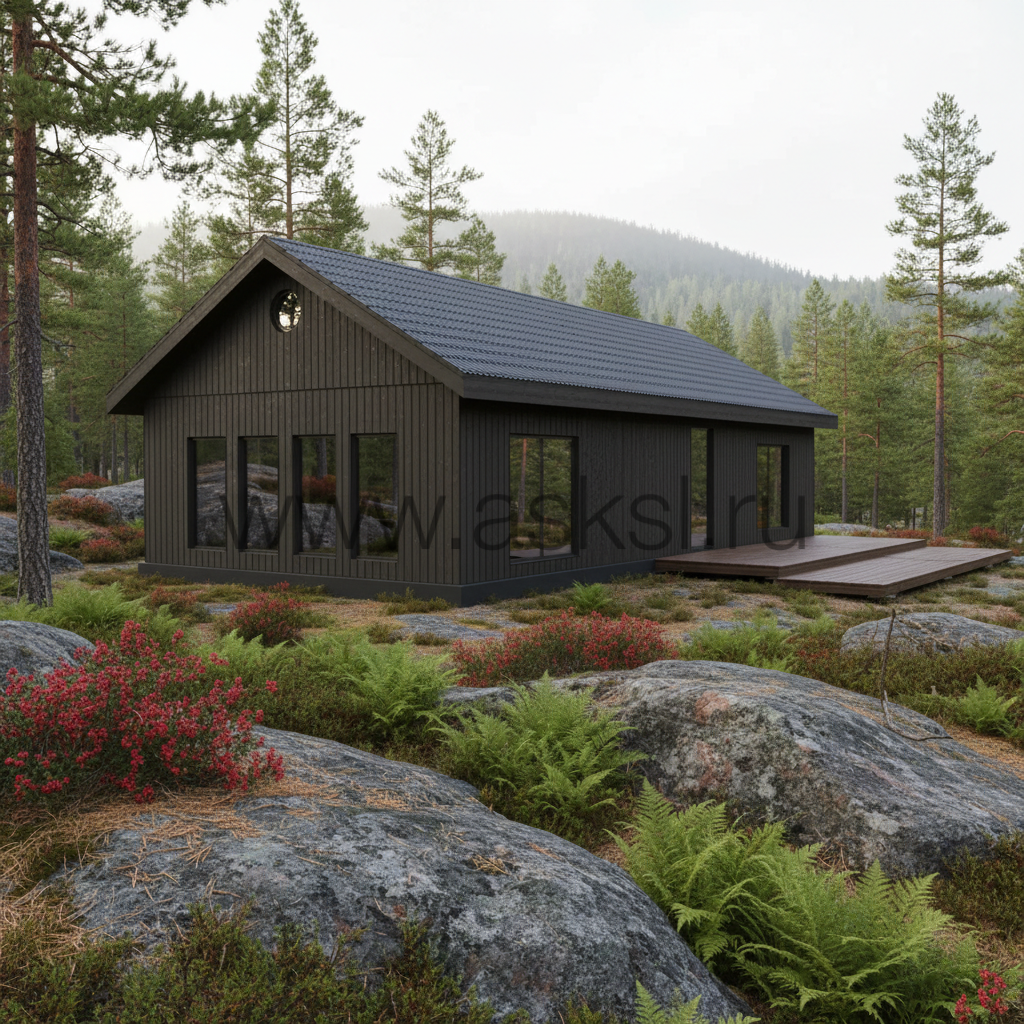 Энергоэффективный каркасный эко-дом в ипотеку в Московской области с проверкой аэродверью.