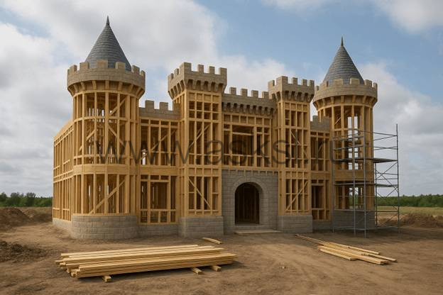 Дом в виде замка